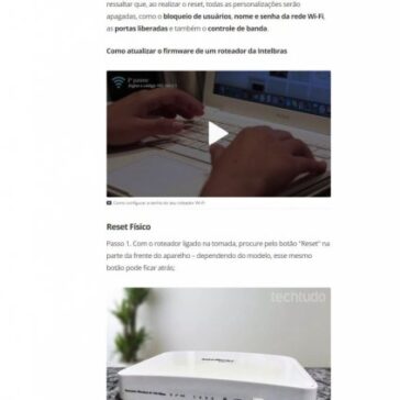Como resetar o roteador Intelbras e restaurar configurações de fábrica – Tech tudo