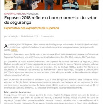 Exposec 2018 reflete o bom momento do setor de segurança – Vida Moderna