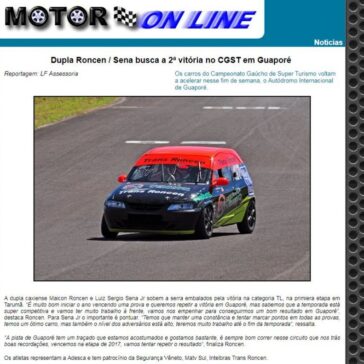 Dupla Roncen / Sena busca a 2ª vitória no CGST em Guaporé – Motor Online