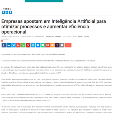 Empresas apostam em Inteligência Artificial para otimizar processos e aumentar eficiência operacional – SEGS