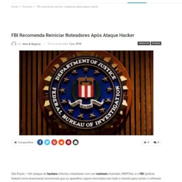 FBI recomenda reiniciar roteadores após ataque hacker – Meio & Negócio