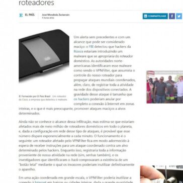 FBI lança alerta mundial: é preciso reiniciar os roteadores – MSN Brasil
