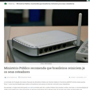 Ministério Público recomenda que brasileiros reiniciem já os seus roteadores – Olhar Digital
