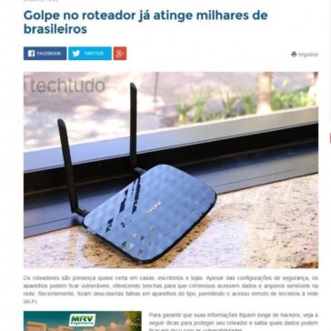 Golpe no roteador já atinge milhares de brasileiros – Cidade Verde