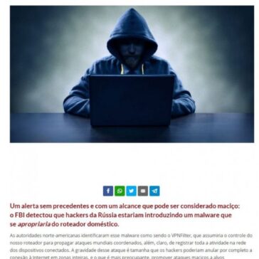 FBI lança alerta mundial: é preciso reiniciar os roteadores – Brasília de Fato