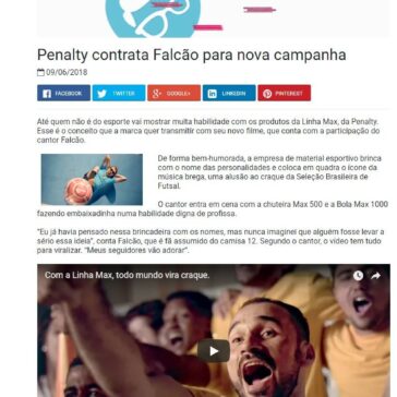 Penalty contrata Falcão para nova campanha – Promoview