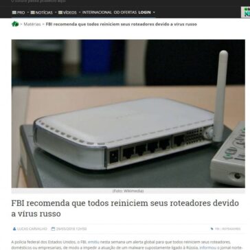 FBI recomenda que todos reiniciem seus roteadores por conta de vírus russo – Olhar Digital