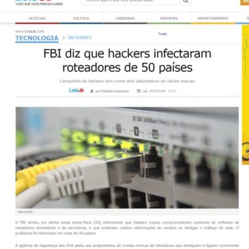 FBI diz que hackers infectaram roteadores de 50 países – Leia Já (Ne10)