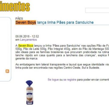 Seven Boys lança linha Pães para Sanduíche – Brasil Alimentos