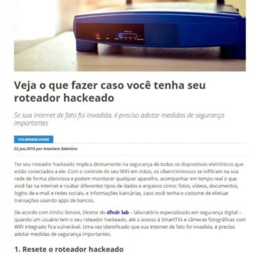 Veja o que fazer caso você tenha seu roteador hackeado – Blog da PSafe