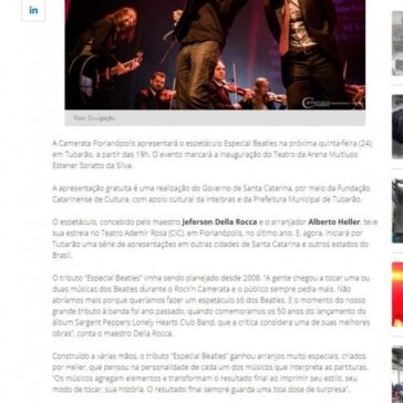 Camerata Florianópolis fará Especial Beatles em Tubarão na próxima semana – Sul In Foco