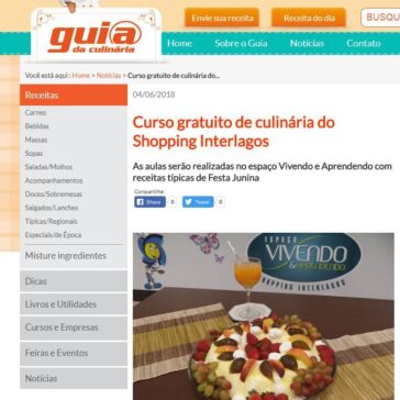 Curso gratuito de culinaria do Shopping Interlagos – Guia da Culinária