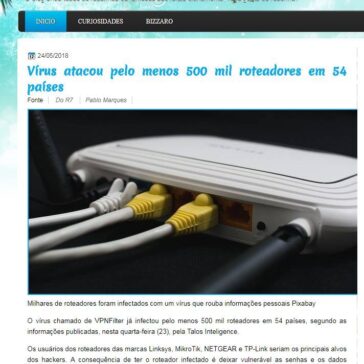 Vírus atacou pelo menos 500 mil roteadores em 54 países – Você Gosta da Resenha