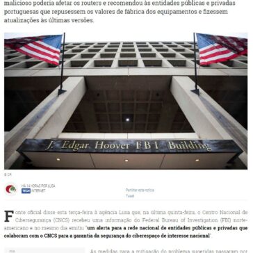 FBI alerta Cibersegurança portuguesa e deixa importante conselho – Notícias ao Minuto
