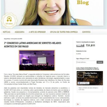 2° CONGRESSO LATINO-AMERICANO DE SORVETES-HELADOS ACONTECE EM SÃO PAULO – Sheilla Martins Blog