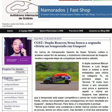 CGST: Dupla Roncen/Sena busca a segunda vitória na temporada em Guaporé – SBR