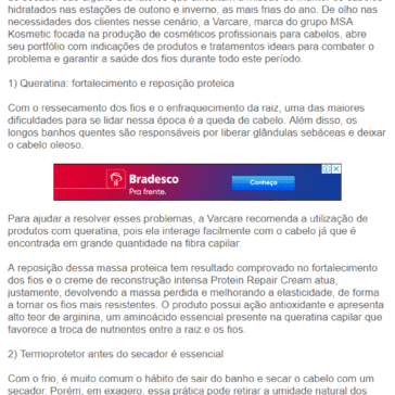 Cabelos pedem cuidados especiais no outono e inverno – Rede Press