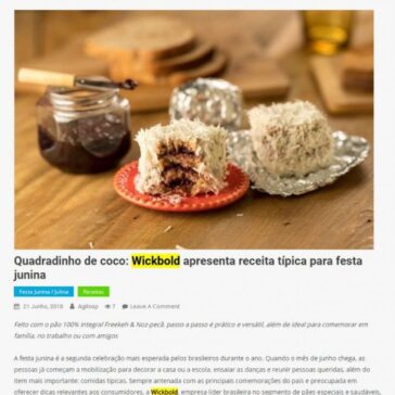 Quadradinho de coco: Wickbold apresenta receita típica para festa junina – Agito SP
