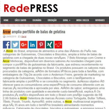 Arcor amplia portfólio de balas de gelatina – Rede Press