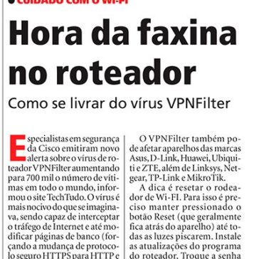 Hora da faxina no roteador – Meia Hora