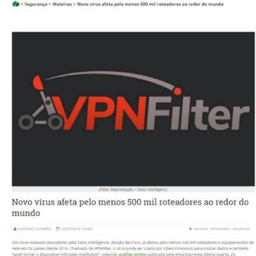 Novo vírus afeta pelo menos 500 mil roteadores ao redor do mundo – Olhar Digital