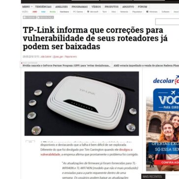 TP-Link informa que correções para vulnerabilidade de seus roteadores já podem ser baixadas – Adrenaline