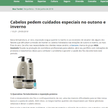 Cabelos pedem cuidados especiais no outono e inverno – O Dia Mais