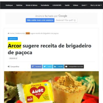 Arcor sugere receita de brigadeiro de paçoca – Revista News