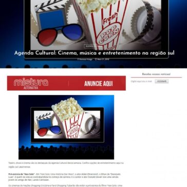 Agenda Cultural: Cinema, música e entretenimento na região sul – Mistura Alternativa
