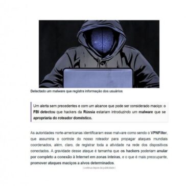 FBI lança alerta mundial: é preciso reiniciar os roteadores – Daniel Nuredo