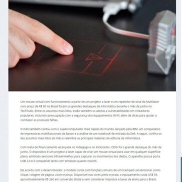 Mouse virtual e repetidor Multilaser são destaques de Informática em junho – Farol News