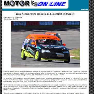 Dupla Roncen / Sena conquista pódio no CGST em Guaporé – Motor Online