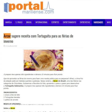 Arcor sugere receita com Tortuguita para as férias de inverno – Portal Mariliense