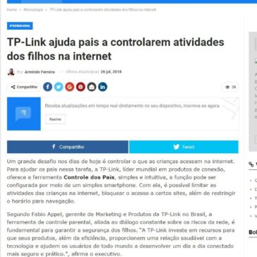 TP-Link ajuda pais a controlarem atividades dos filhos na internet – Blog do Armindo