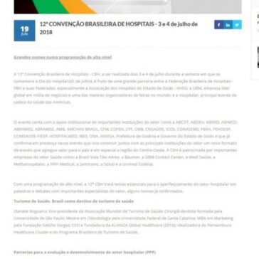 12ª CONVENÇÃO BRASILEIRA DE HOSPITAIS – Abimed