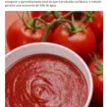Fábrica de molho de tomate economiza R$ 697 mil por ano com tecnologia sustentável – Gazeta Brasilia