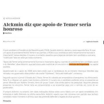Alckmin diz que apoio de Temer seria honroso ? Marília Notícia – Marília Notícia