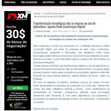 Transformação tecnológica não se resume ao uso de aplicativos, aponta Rede Construção Digital – Blog do Patrício Nunes