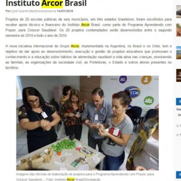 Escolas públicas de três estados participarão de novo programa do Instituto Arcor Brasil – Campo Grande Notícias