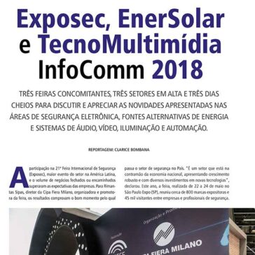 Exposec, EnerSolar e TecnoMultimídia InfoComm 2018 – Potência