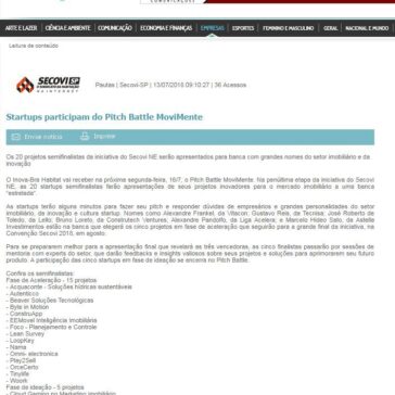 Startups participam do Pitch Battle MoviMente – Maxpress Net