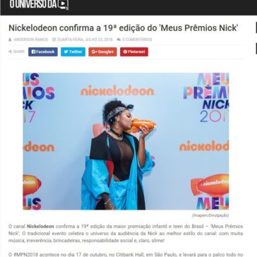 Nickelodeon confirma a 19ª edição do ‘Meus Prêmios Nick’ – O Universo da TV