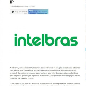 Intelbras apresenta ao mercado brasileiro novos modelos de Telefone IP – E-Commerce News