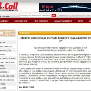 Intelbras apresenta ao mercado brasileiro novos modelos de Telefone IP – Call to Call