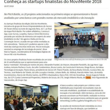 Conheça as startups finalistas do MoviMente 2018 – Secovi SP