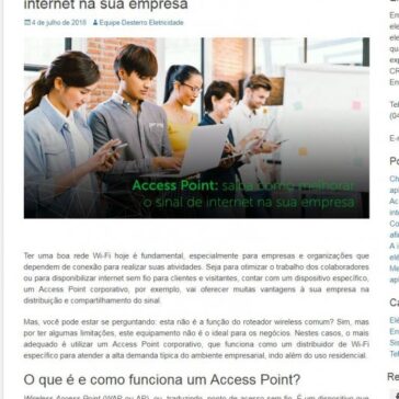 Access Point: é possível melhorar o sinal de internet na sua empresa – Desterro Eletricidade