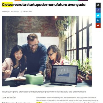 Cietec recruta startups de manufatura avançada – IT Fórum 365