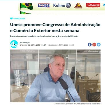 Unesc promove Congresso de Administração e Comércio Exterior nesta semana – Variedades – 4oito