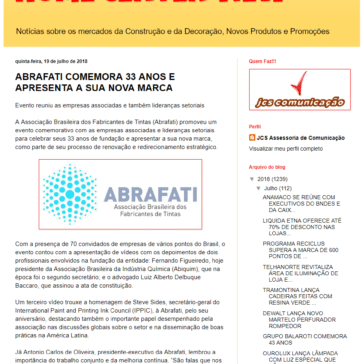 ABRAFATI COMEMORA 33 ANOS E APRESENTA A SUA NOVA MARCA – Home Center View