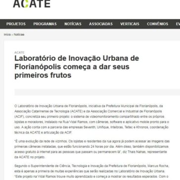 Laboratório de Inovação Urbana de Florianópolis começa a dar seus primeiros frutos – ACATE
